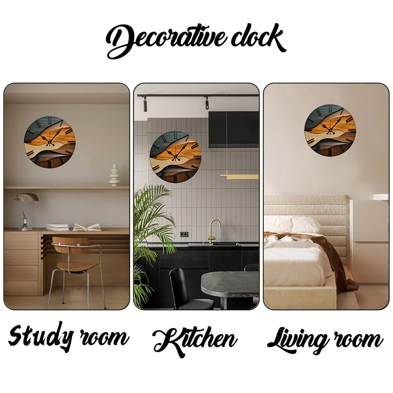 Nordic Wooden Wall Clock 5