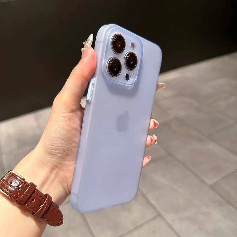 Ultra Thin Matte Silicone Soft Candy Color Transparent Luxury Case - 0.3mm
