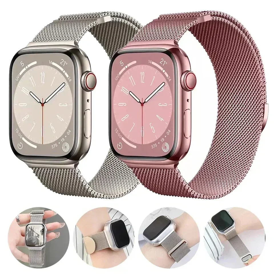 Premium Metal Milanese Smartwatch Strap Bracelet
