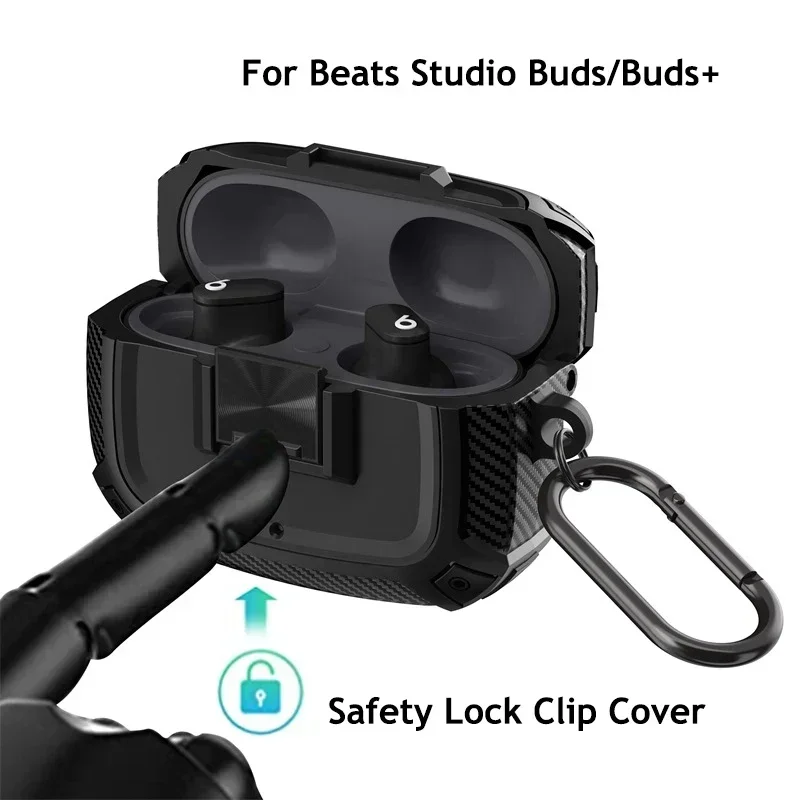 CoverJoy Carbon Fiber Shockproof Case with Safety Lock - Conjoined Body Design