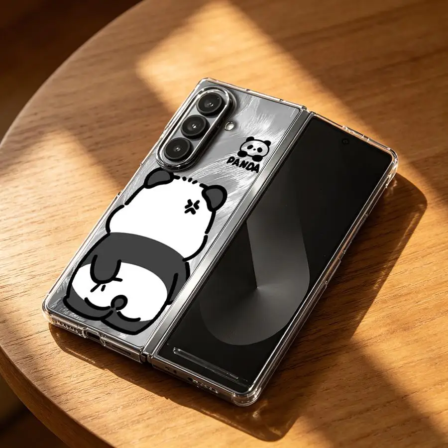 Transparent Soft Phone Cover with Funny Panda Design