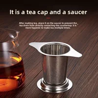 1PCS Reusable Tea Leak Stainless Steel Filter Coffees Infuser Basket Tea Strainer Teapot Cup Filter Multi- Teapot Infuser Leak