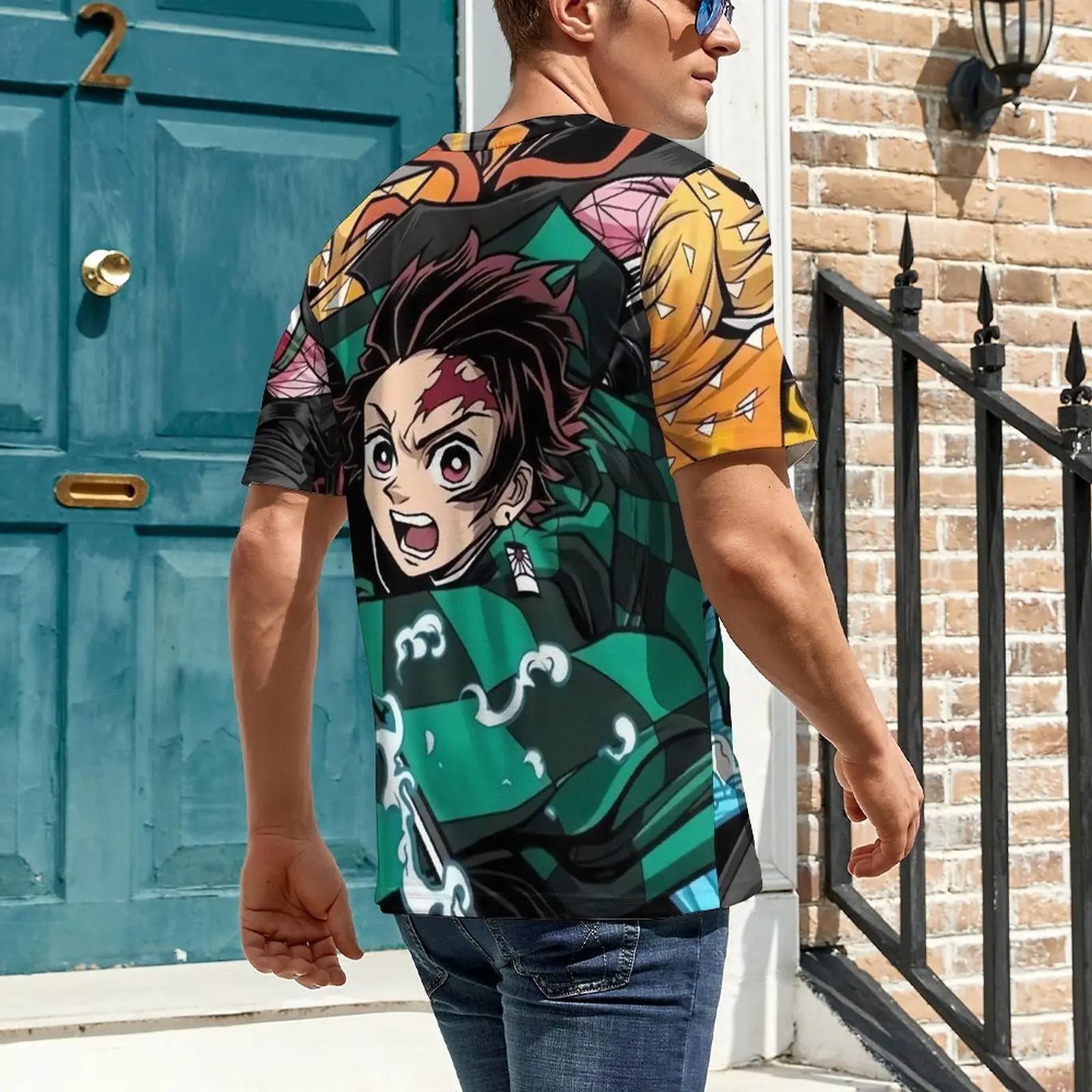 Demon Slayer Anime Mens Short Sleeve Graphic Shirt : Target