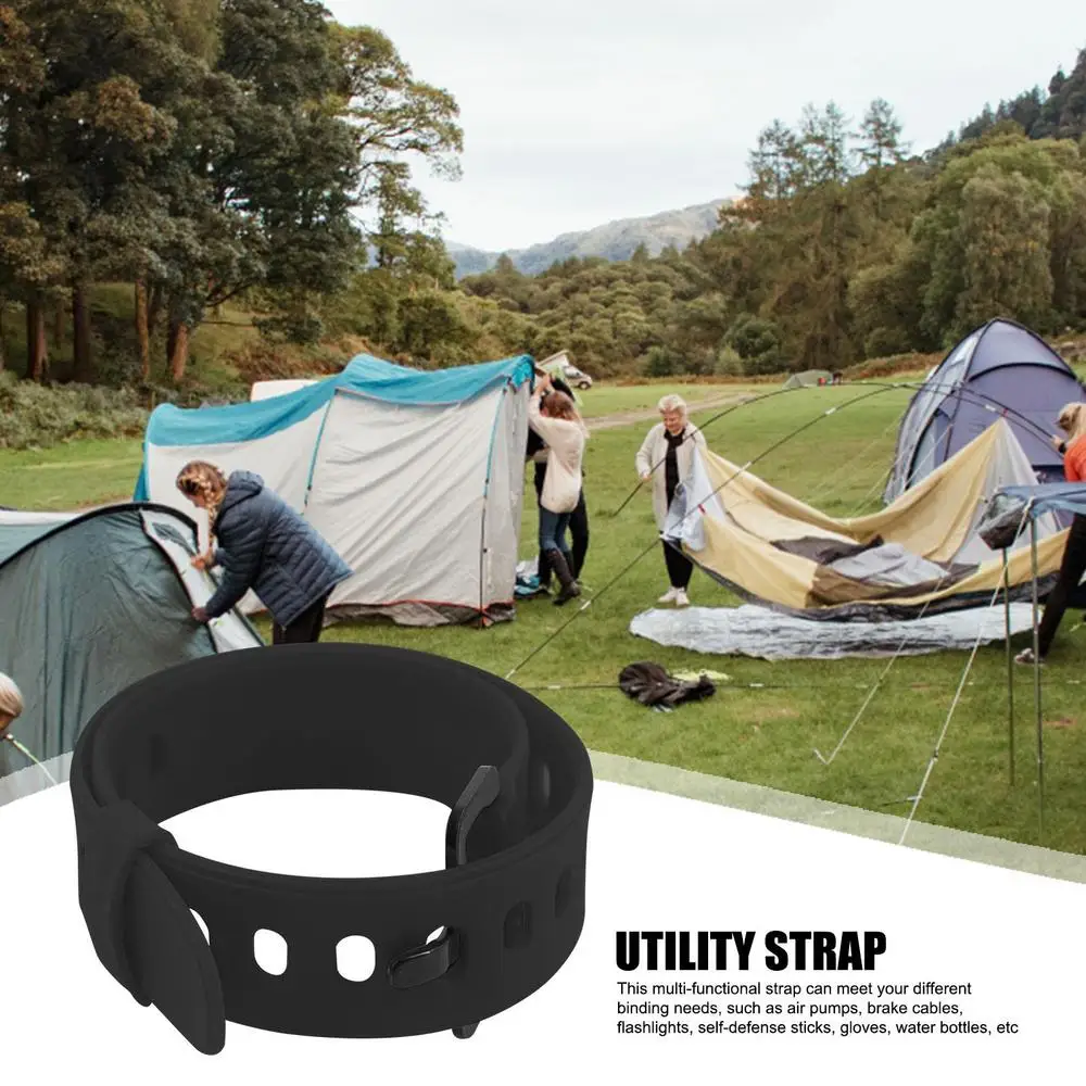 Description Picture 3 of itemTravel Tie Down Rubber Cargo Tie Down Buckle Luggage Cargo Strapping Straps with Cam Buckle Travel Kit Outdoor Camping Tools