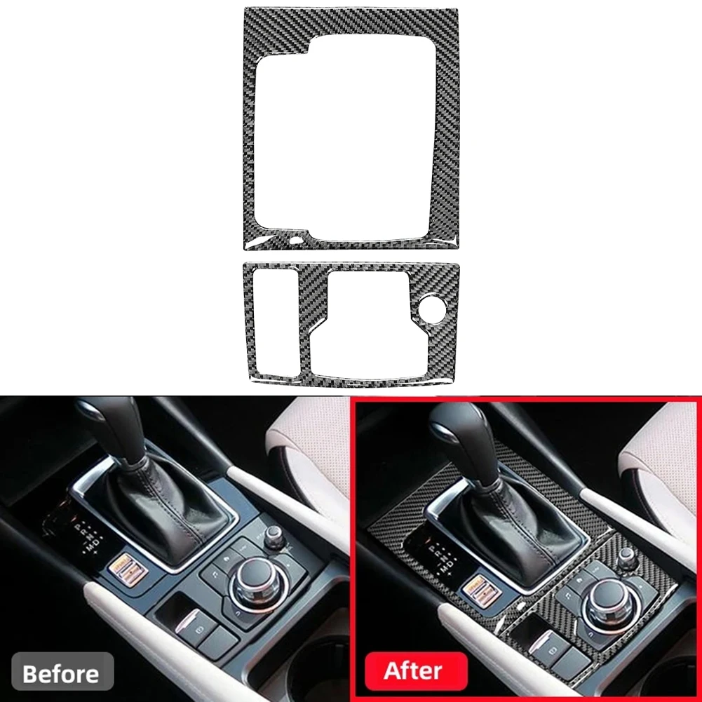 Auto zentrale Schalttafel Dekor Kohle faser Abdeckung Verkleidung für Mazda 3 Axela 2014 2015 2016 2017 2018 2019