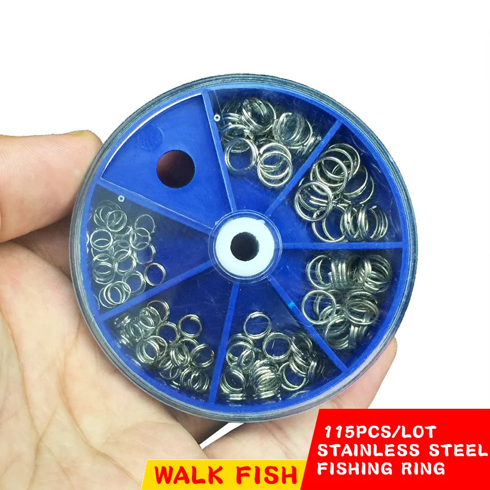 WALK FISH 115 шт./лот высококачественное кольцо с разрезом натяжение рыболовные кольца