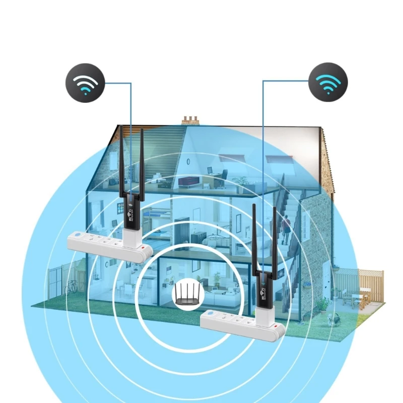 USB 무선 라우터 확장기 WiFi 리피터는 가정 및 사무실에 적합합니다. 300M