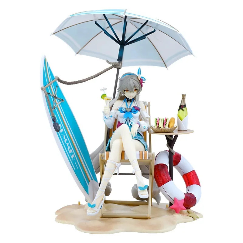 

Honkai Impact Star Rail Game Action Figure Kiana Kaslana Beach Vacation Girl Model GK PVC Kids Toys Gifts Desktop Decoration