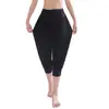 Women Summer Modal Yoga Cropped Pants Wide Elastic Waistband Dance Performance Wide Leg Pants Bloomers 3