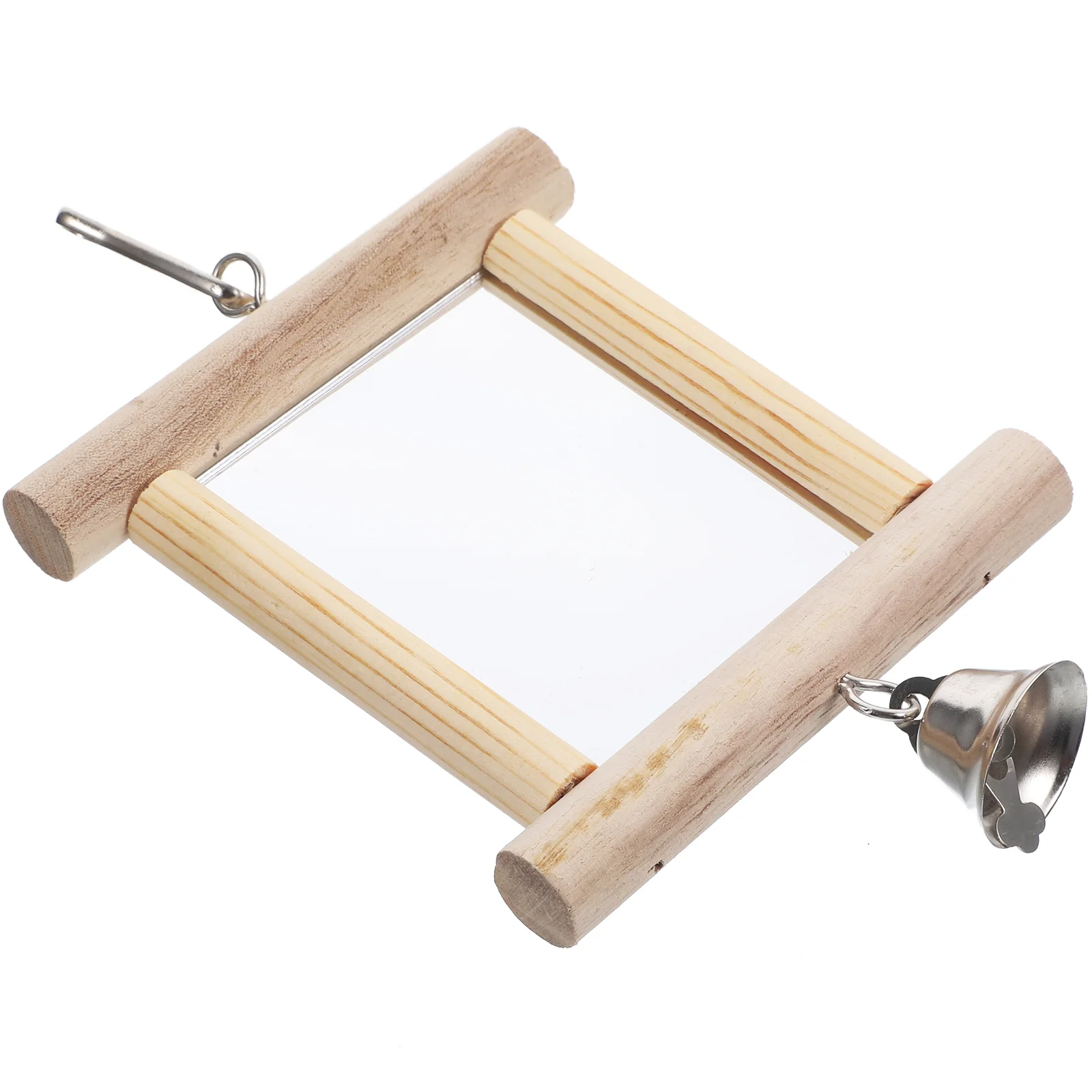 

Parrot Mirror Toy Parakeet Small Bird Small Bird Small Bird Toys Large Household Cockatiel Bird Molar Wooden Accessory