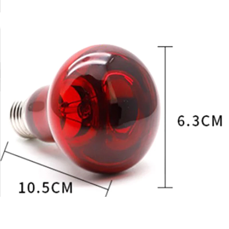 Title 1, Pet Red Heating Lamp E27 Day Night For Amphibia...