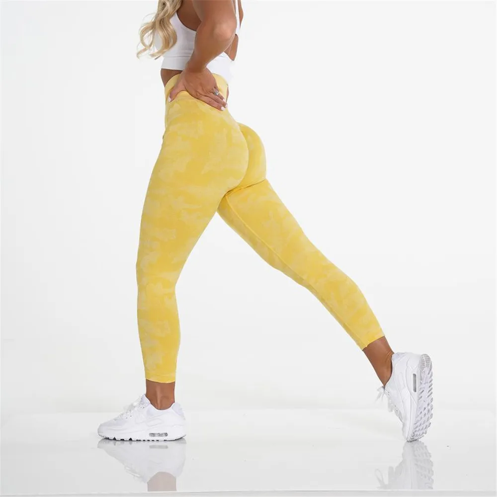 14 Colors in Stock Seamless Camouflage Leggings High Waisted Women Sports Leggings Camo Fitness Yoga Pants Girl Sport Leggings 3