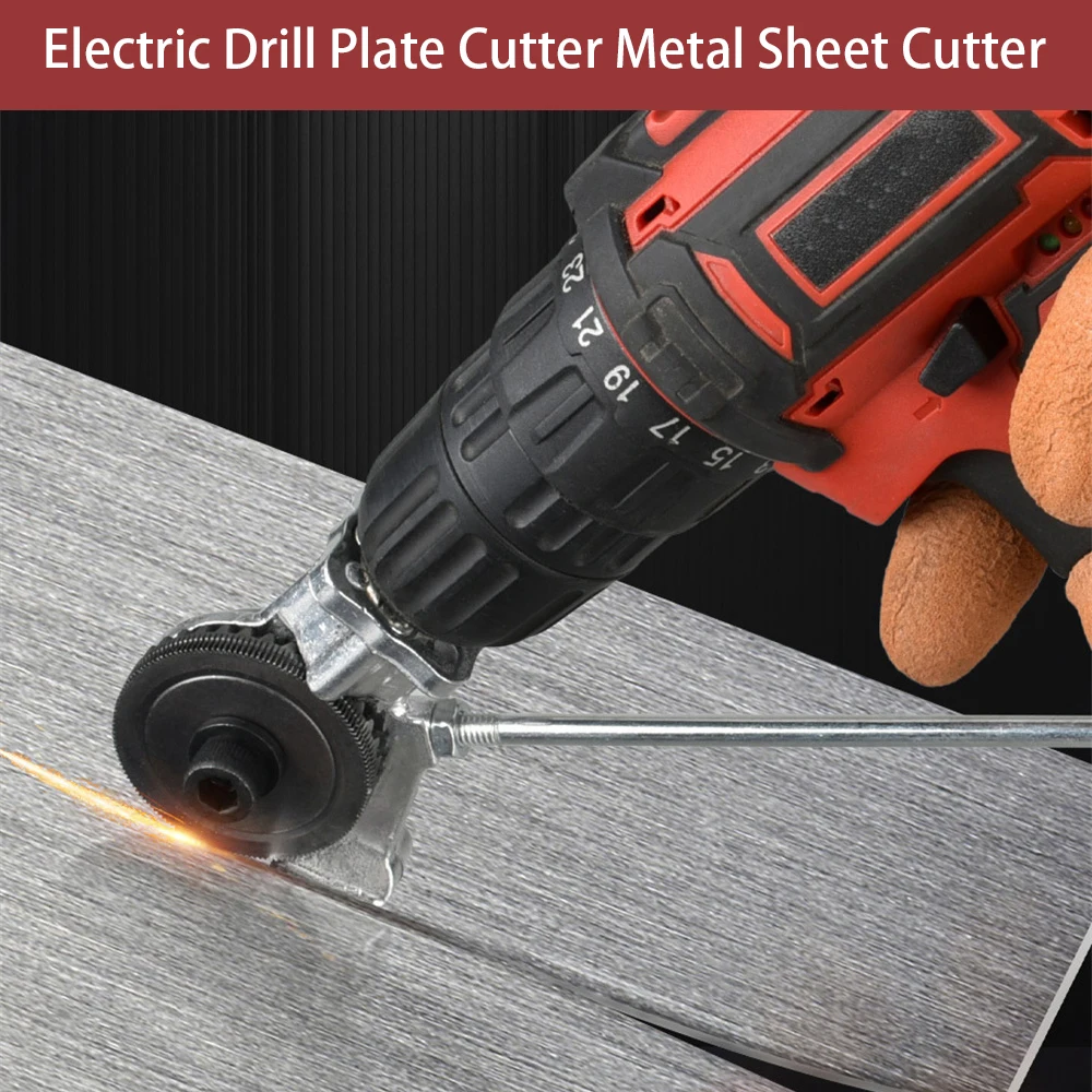 Nibbler Cutter Drill Attachment Metal Sheet Electric Metal Cutting Nibbler Electric Scissors