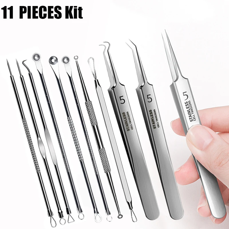 Professional Blackhead Removal Set Stainless Steel Blackhead Acne Clip