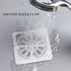 10pcs Disposable Shower Bathroom Hair Catcher Mesh Anti-blocking Floor Drain Stickers Kitchen Anti Cockroach Bugs 2