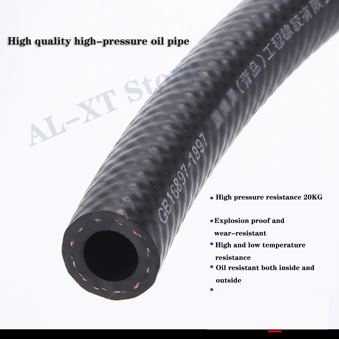 Fuel Hose Fuel Gas Hose Automobile High-pressure Gasoline Hose 4mm-25mm Fuel Rubber Exhaust Pipe Diesel Engine Return Pipe High Temperature Water
