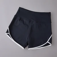 2024 New Color Contrast High Waist Sports Shorts Tight Elastic Peach Hip Training Fitness Yoga Hot Pants - Image 6
