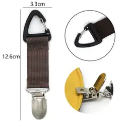 Straw Clip Simple Fashion Hiking Supplies Canvas Bag Clip Convenient And Practical Sports And Entertainment Black White