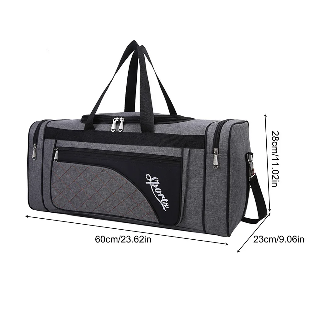 Oxford Dry Wet Separation Bags Large Capacity Portable Gym Bags Multifunctional Wear-resistant Side Zippers for Travel Swimming 6
