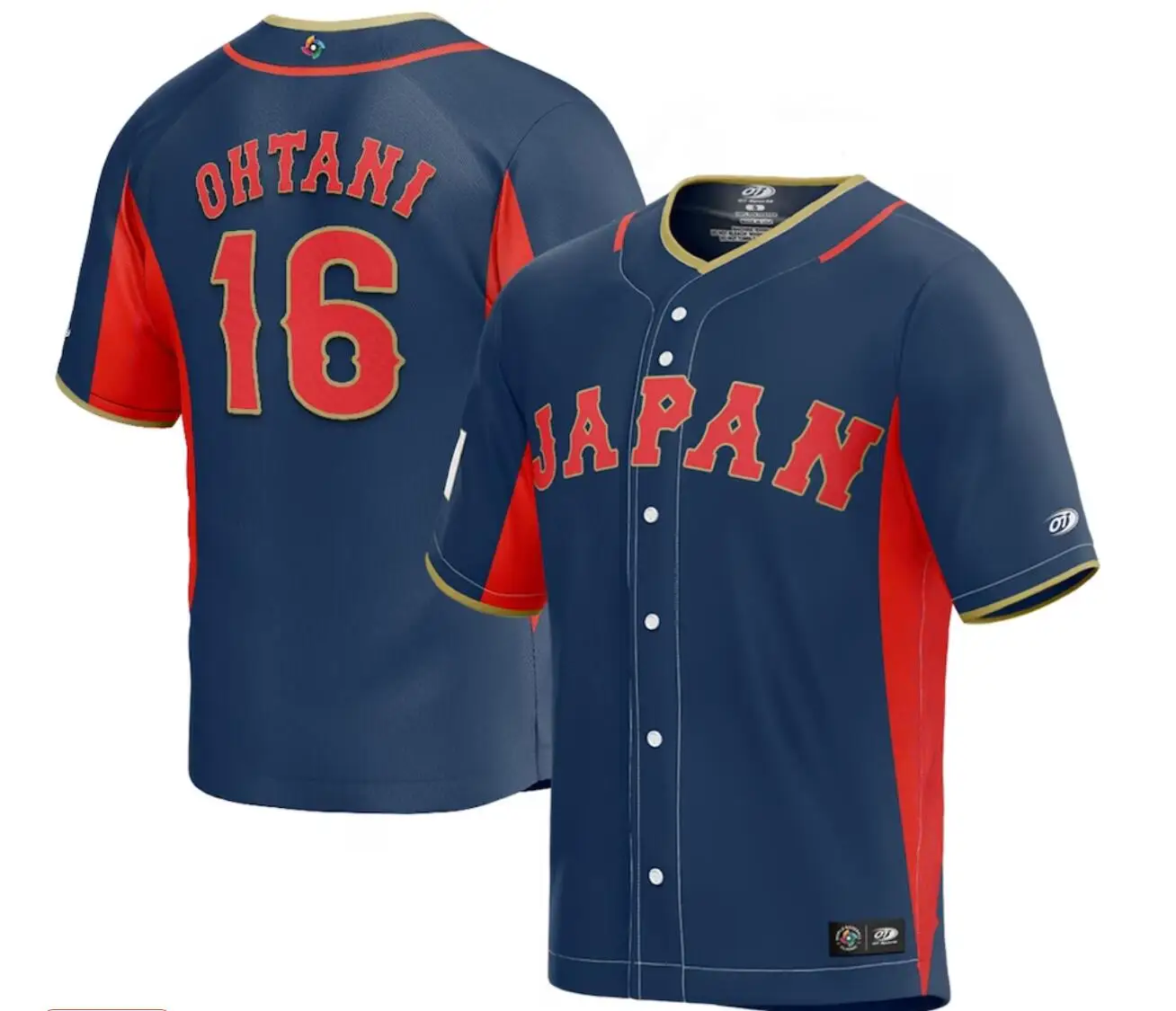 16 Shohei Ohtani Team Japan World Baseball Classic Black White Man Woman Youth Kids Baseball Jersey