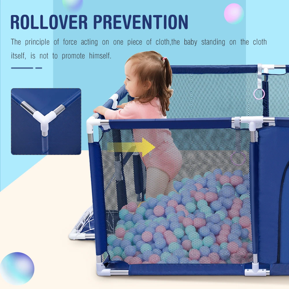 Baby Playpen Kids Fence with Safety gate –