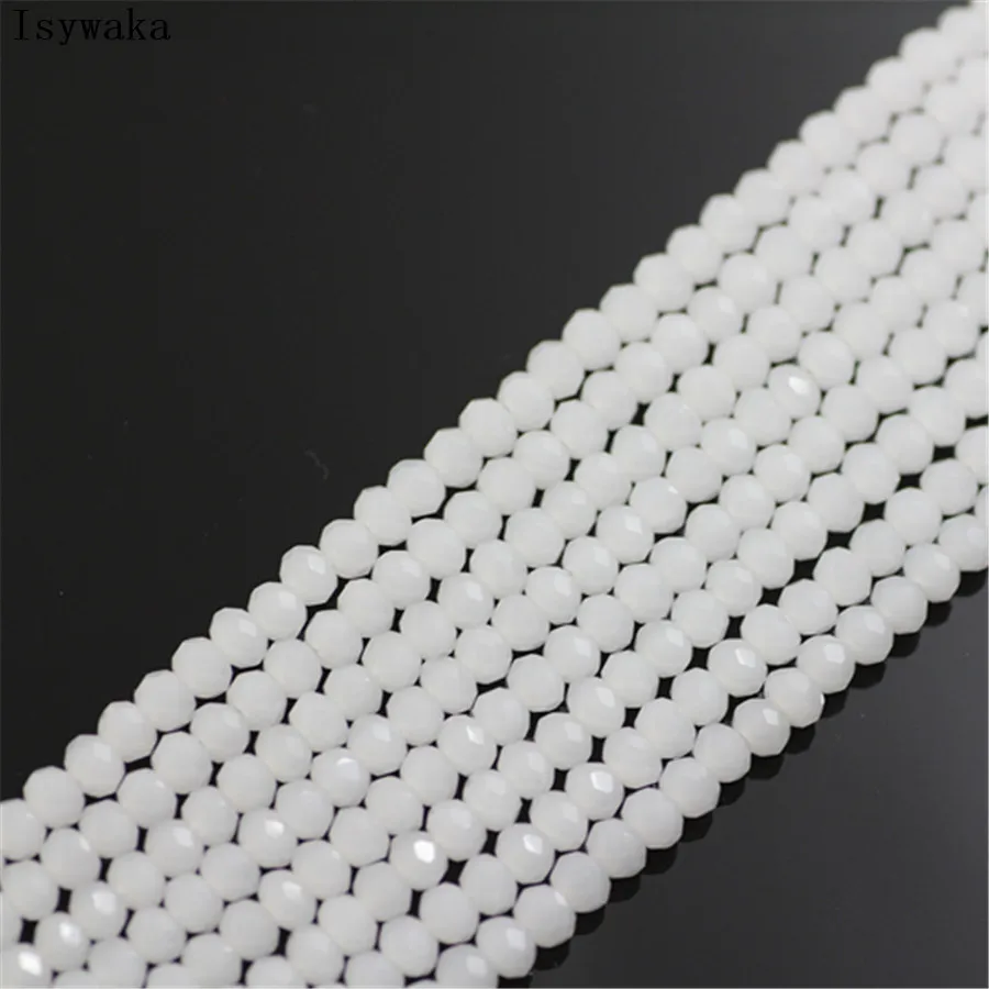 Ink Blue Faceted Crystal Glass Rondelle Beads for Jewelry Making - 170pcs, 2mm