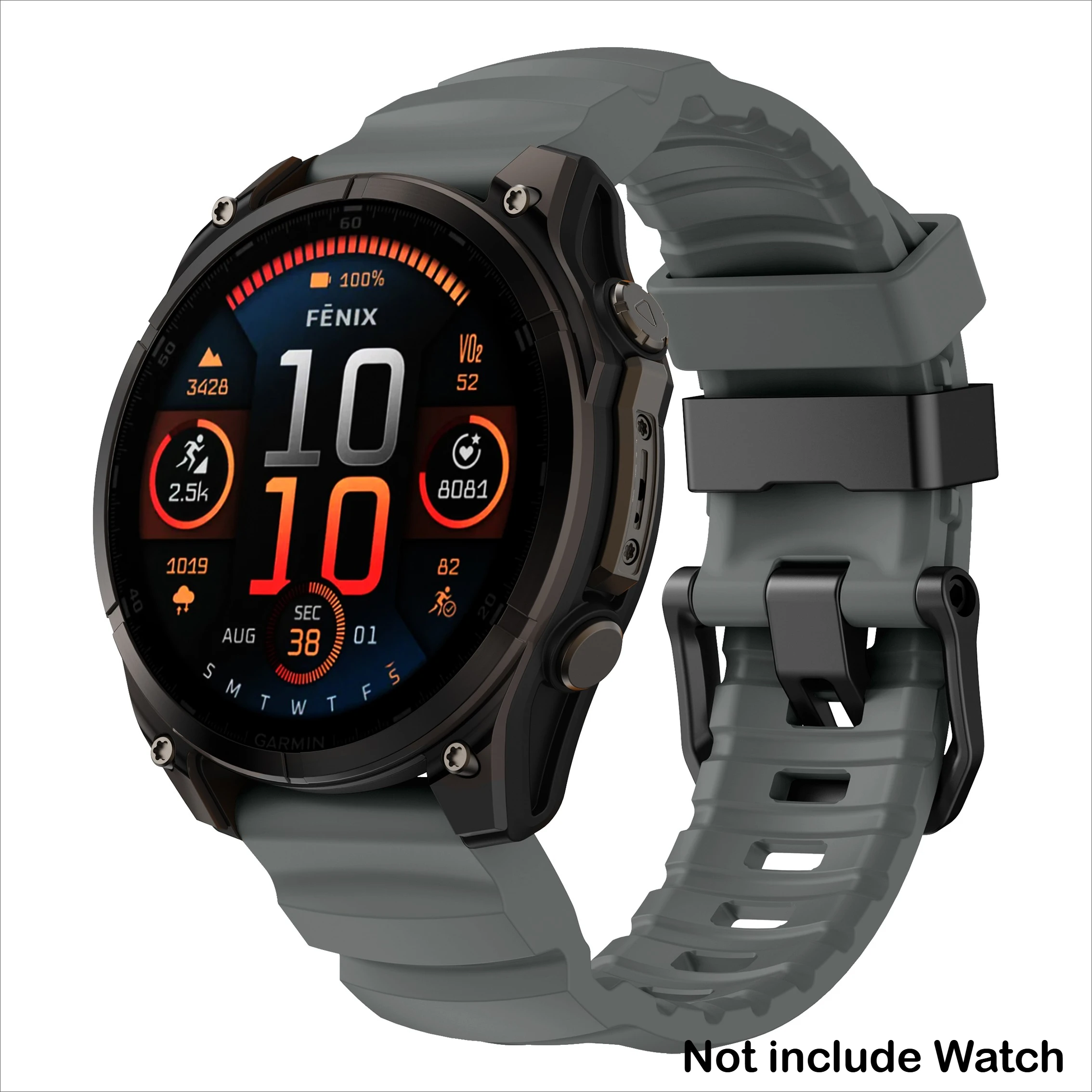 Premium Silicone QuickFit Watch Strap - 26mm/22mm - Universal Fit