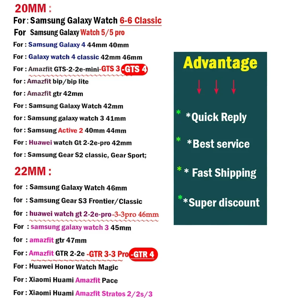 Premium Magnetic Loop Silicone Link Bracelet - Universal 20mm/22mm Strap