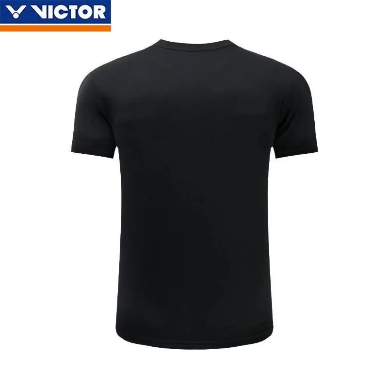 Victor Badminton Suit Sports Men's Women's Short Sleeve Quick-Drying Running Breathable Sweating Training Competition Suit