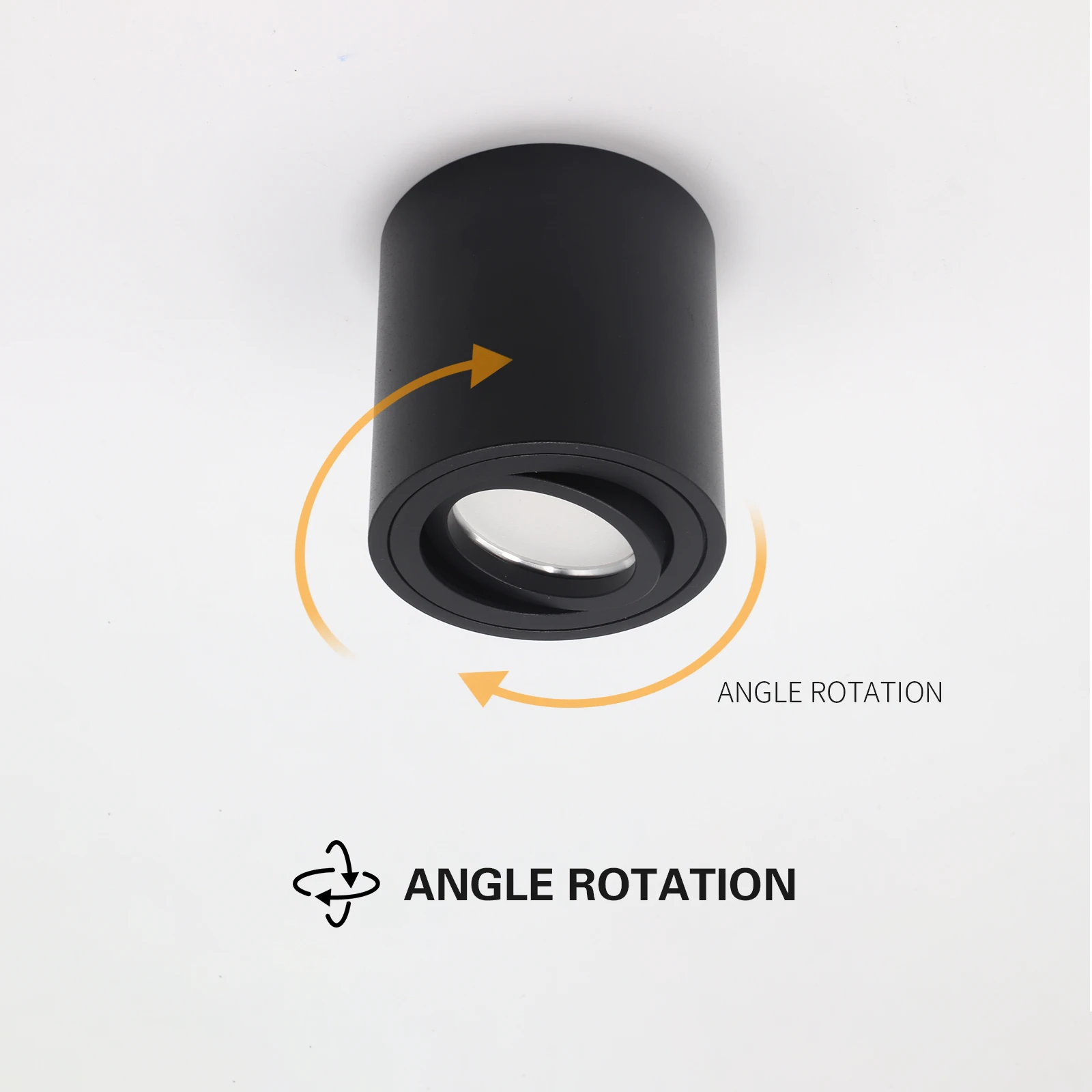 2pcs Spotlight GU10 Fitting Round LED Surface Mounted Ceiling Spot Light GU 10 Halogen Bulb Cylinder Down Lamp Fixture 220V