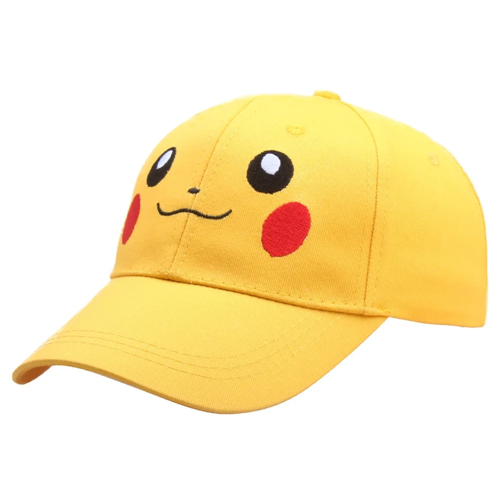 

Parent-Child Yellow Cartoon Summer Hat Pocket Couple Travel Shopping Cap Hip Hop Sunshade Hat Party