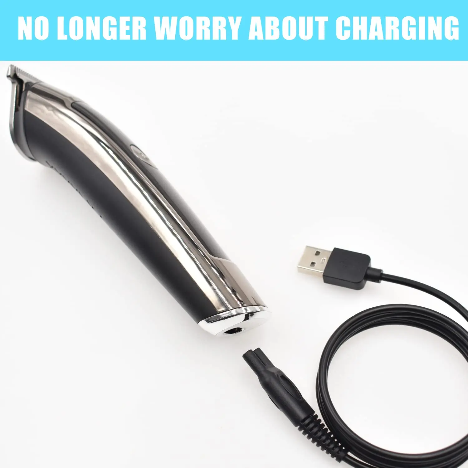 hq850 Charger Cable fit for Brightup/Ufree/VIKICON Beard Trimmer multifunctional grooming kit Hair Clippers USB Cab