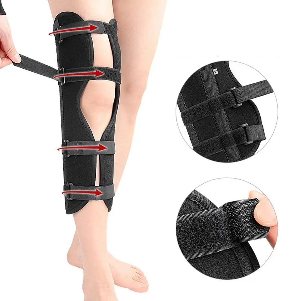 Knee Immobilizer Brace Breathable Knee Brace & Stabilizer Full Leg Support Brace for Surgery Recovery, Knee Injury