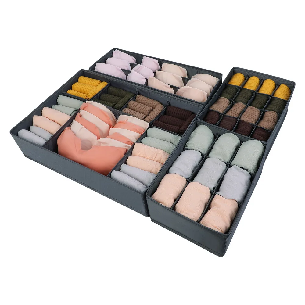 Underwear Bra Storage Box Underwear Organizer Box Panty Socks Compartment Storage Boxes Drawer Storage Box Home Storage 999