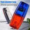 Red/Bule White Strobe Clip Lamp Traffic Warning Signal Flashing Light Warning Safety Police Shoulder Chest Emergency Light 5