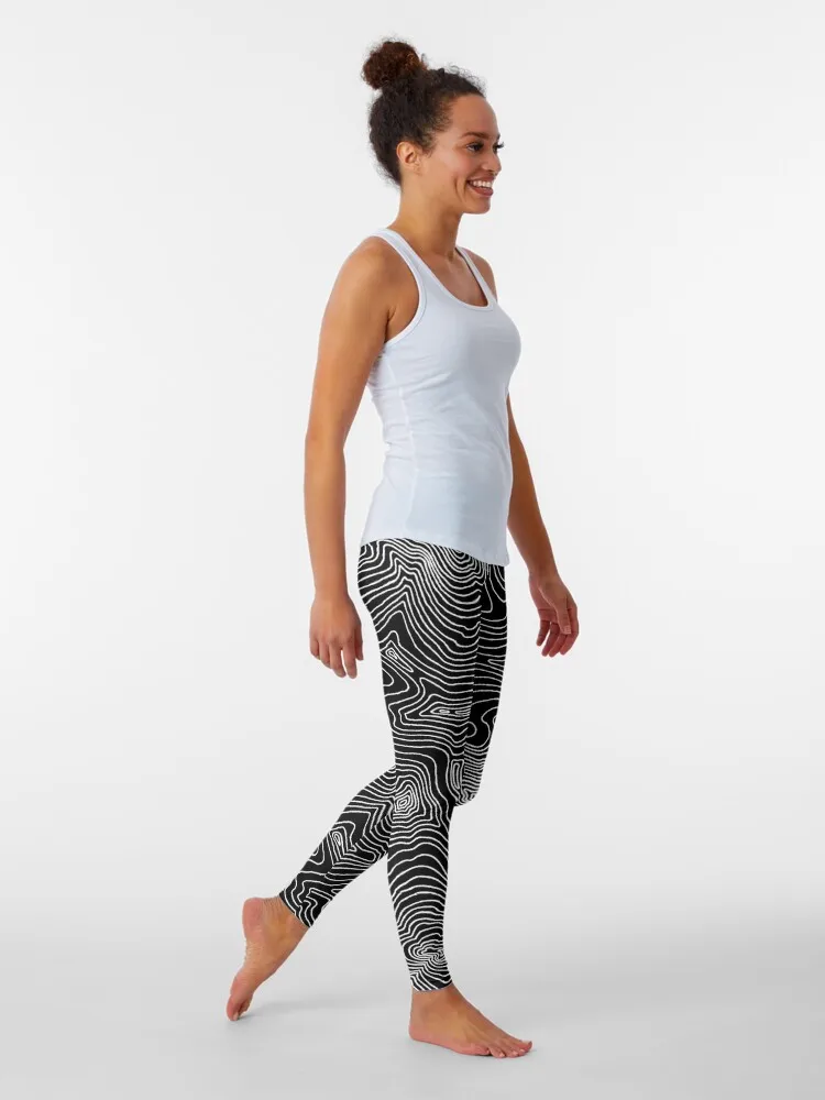 Too Many Topography Lines Dark Leggings sports tennis for Sweatpants Womens Leggings