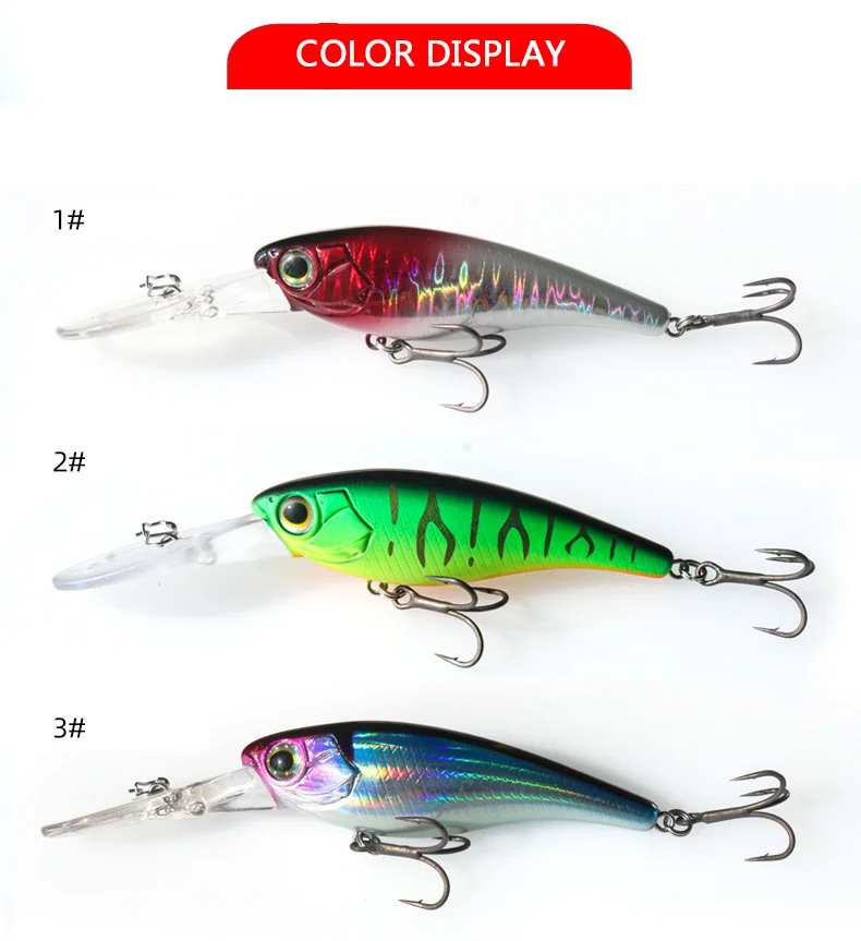 NEUE 6g 10g Lange Zunge Bord Schweben Minnow Wobbler Angeln Locken Künstliche Jerkbait Hohe Qualität Haken Tauchen Aussetzung hover – Detail 5