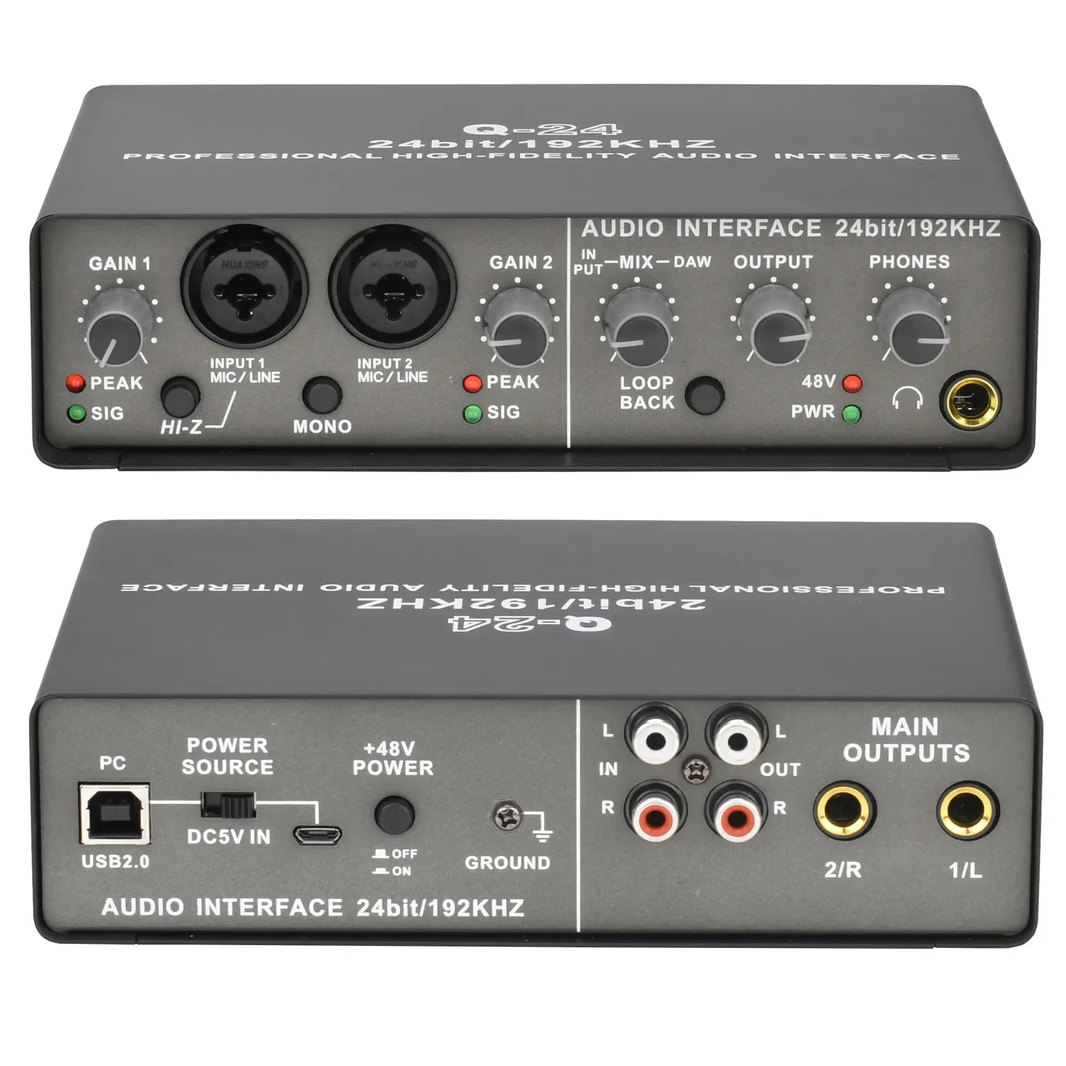 Teyun-Q24-Universal-Professional-Audio-Interface-USB-Computer-Arranger ...