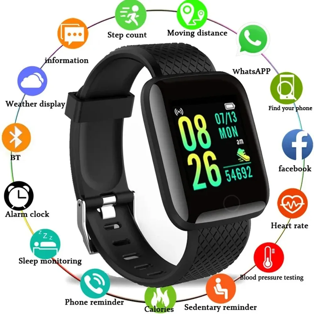 

Smart Watch Color Screen Step Counting Multi Sport Message Reminder Music Remote Control Smart Bracelet relojes para hombre
