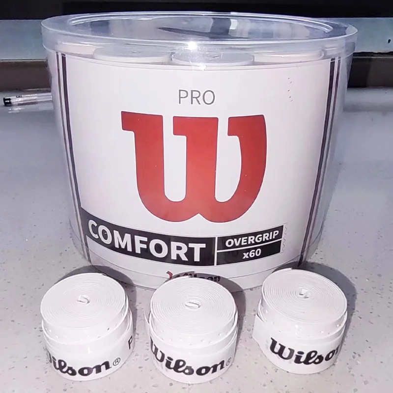 15/30pcs WILSON Original Overgrip Anti Slip Tennis Racket Sweatband Grips Padel Shock Absorption Grip Tape Training_voghion.com