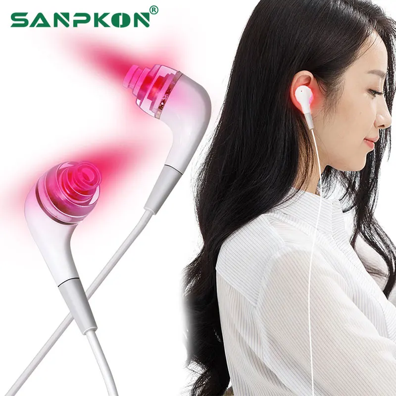 Tinnitus Ear Laser Therapy LLLT Irradiation Laser Physiotherapy Earplug Otitis Media Deafness Nose Rhinitis Sinusitis Treatment