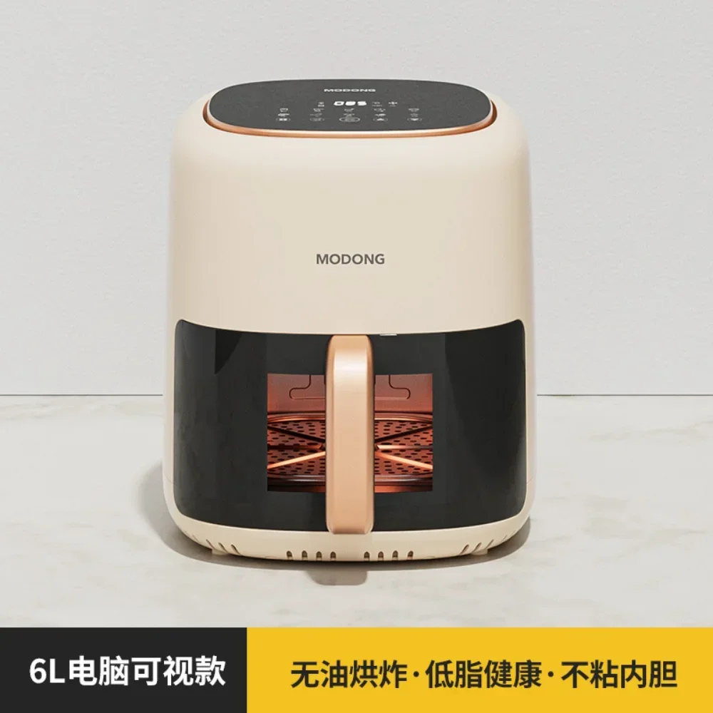 4.5L 6L Smart Electric Air Fryers Large Capacity Automatic Household Multi  360°Baking LED Touchscreen Deep Fryer Without Oil
