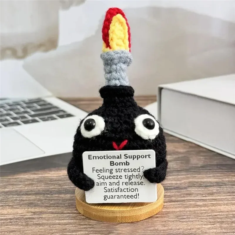 Hot Selling-Crochet Doll Stress Relief Knitted Doll Cute Knitted Jewelry Emotional Release Men Women Gift,Crochet Stress Re