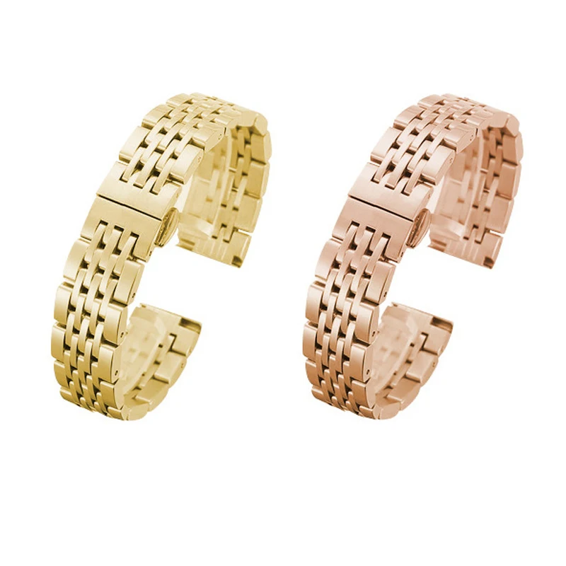 Bracelets de montre en acier inoxydable pour Tissot Le Locle T41, 19mm,  18mm, solide, boucle papillon, sept perles, 20mm, 21mm - AliExpress