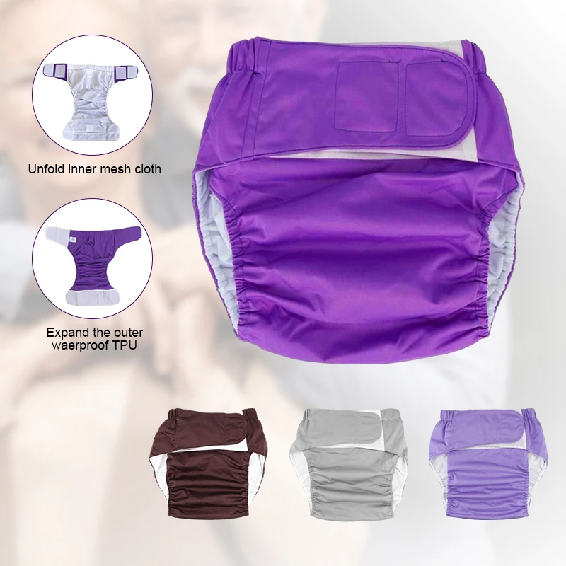 Adult Cloth Diaper Nappy Reusable Washable for Men Women Disability Incontinence Reusable Insert Hook Loop Feminine Hygiene pad reusable diapers,incontinence bed pad