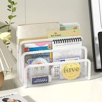 Desk Mail Organizer Small File Holders Letter Organizer Metal Mesh Document/Filing/Folders/Paper Organizer for Desktop 1