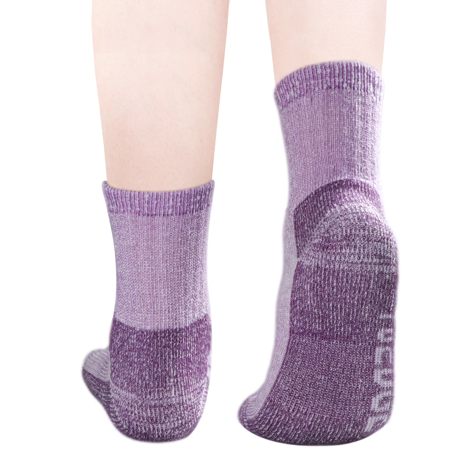YUEDGE Womens Merino Wool Hiking Socks Cushioned Outdoor Sports Crew Boot Thermal Warm Work Socks For Women 2 Pairs thermal socks women hiking socks