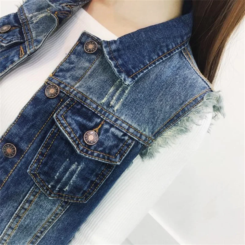 Denim Vests Women Spring Summer Casual Sleeveless Cowboy Jacket Loose Oversize Jean Waistcoats Womens Outwear Chaleco Mujer 6XL