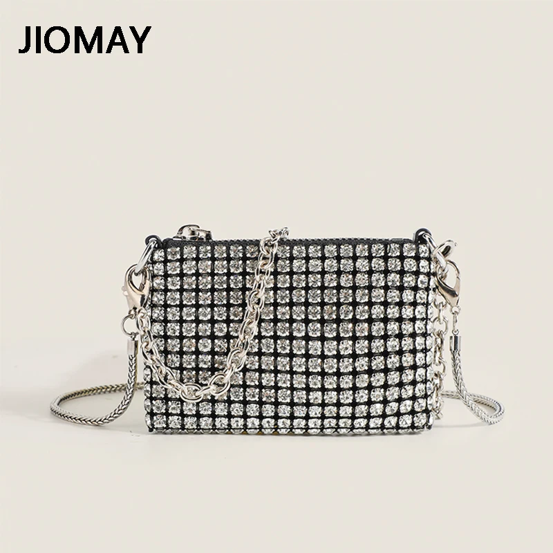 JIOMAY Luxus-Designer-Handtaschen für Damen, 2024, Strass-Taschen