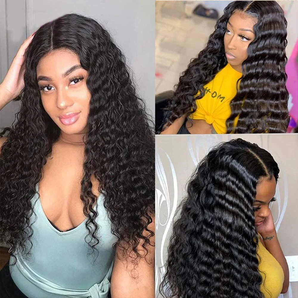 Deep Wave Bulk Human Hair For Braiding Unprocessed Brazilian Virgin Human Hair Extensions Braiding 100g No Weft